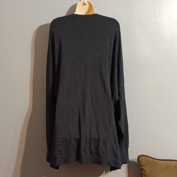 DG2 by Diane Gilman women's 3XL charcoal gray light weight sweater - Picture 16 of 17